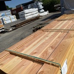 Ca. 76x Douglas Wisselsponning/Halfhoutsrabat, 18x190mm, lengte 400cm